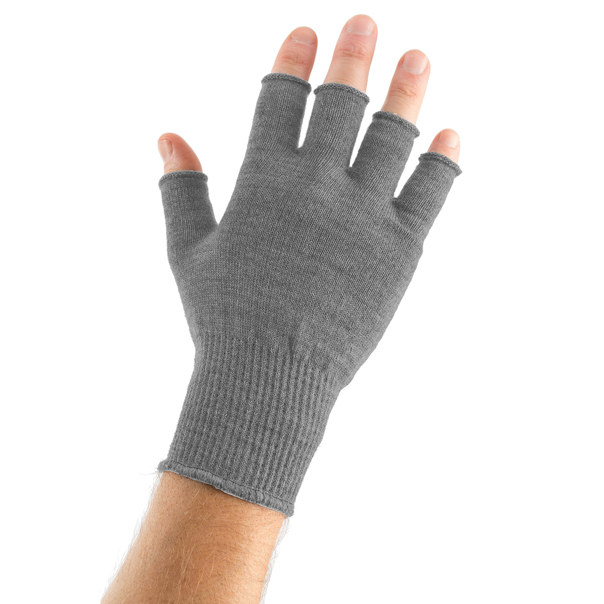EDZ Merino Wool Fingerless Thermal Gloves Red