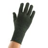 green wool thermal gloves