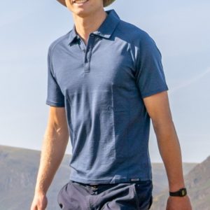 EDZ Men's Merino Polo Shirt Short Sleeve