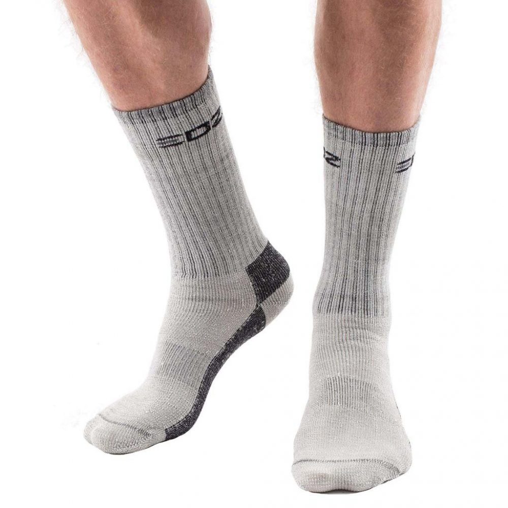 EDZ All Climate Merino Boot Socks Grey 2 Pack