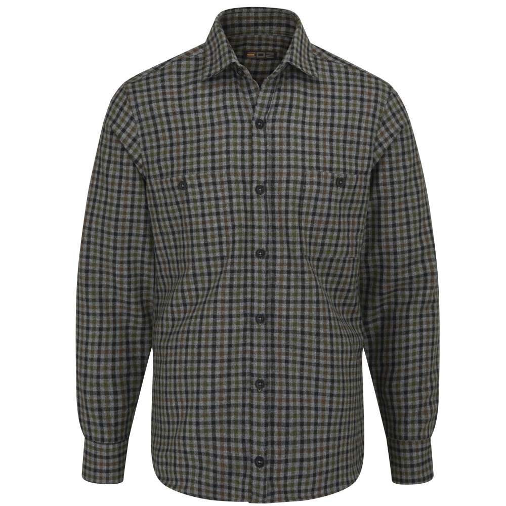 EDZ wool flannel shirt plaid grey 2025 2 LR