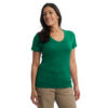 women's lightweight 100 merino tee shirt emerald green