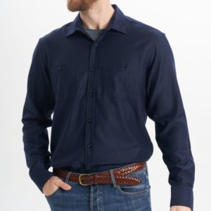 EDZ Merino Wool Flannel Shirt - Plain Colours