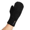 EDZ boiled wool mittens black