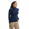 Women's Merino Mid-Layer navy blue zip neck