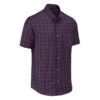 EDZ merino summer shirt short sleeve blue and red check