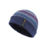 Wool hat blue and red traditional made in the uk