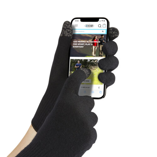 KXF Super Warme Touchscreen Handschuhe Für Damen | Gestrickte Winterhandschuhe Mit Velvet-Futter & Plush-Manschette