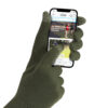 EDZ merino touchscreen liner gloves green