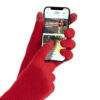 EDZ thermal touchscreen merino gloves red