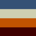 Strata with orange stripe